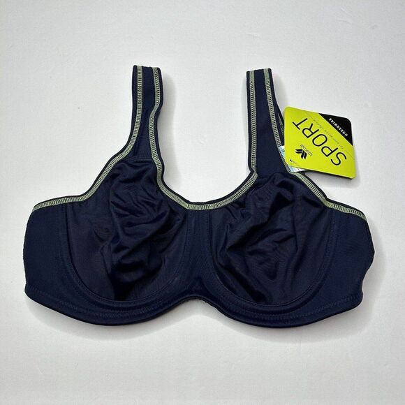 New Wacoal Navy Blue unlined full coverage bra 32C 855170 New with tags - Picture 2 of 7
